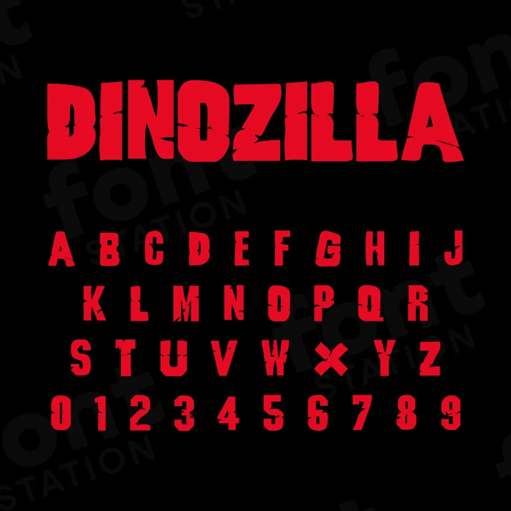 Godzilla Font Instant Download