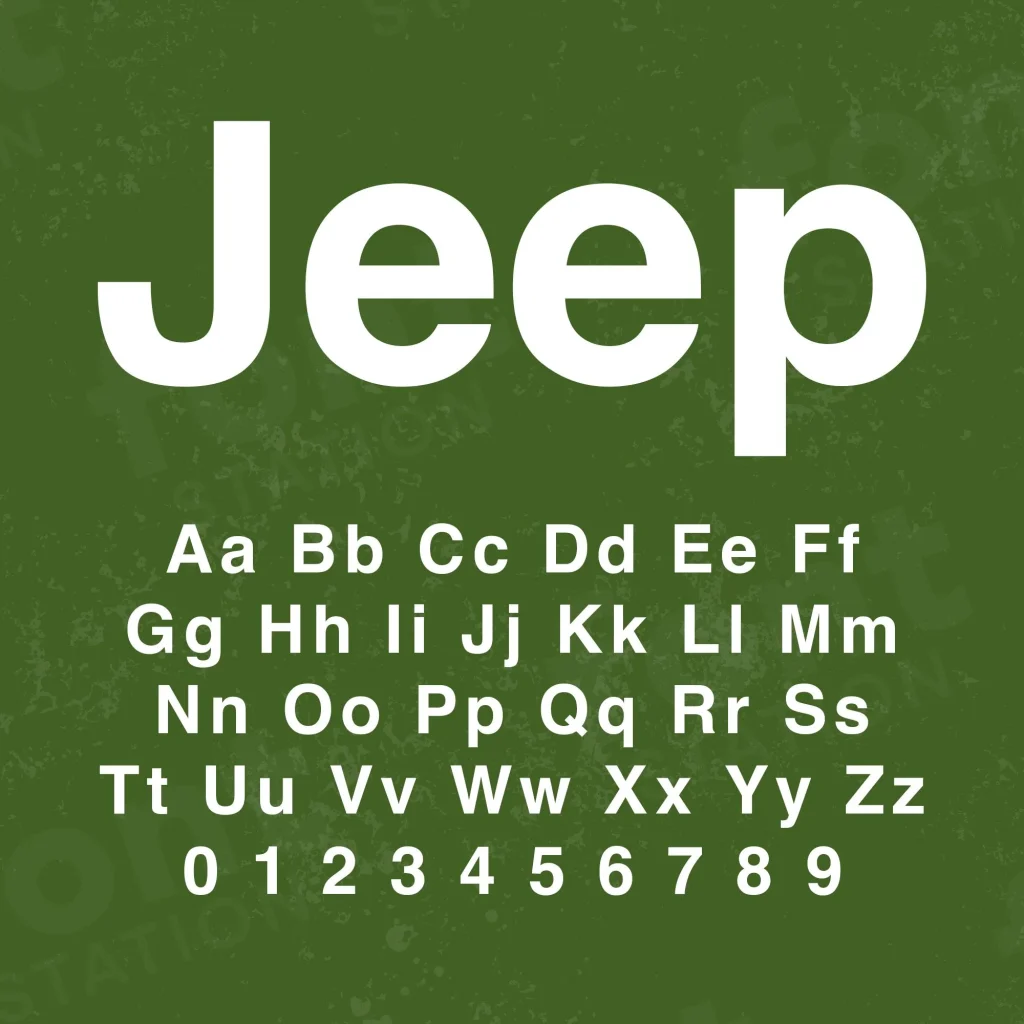 Jeep Font Deep Mud Font Instant Download