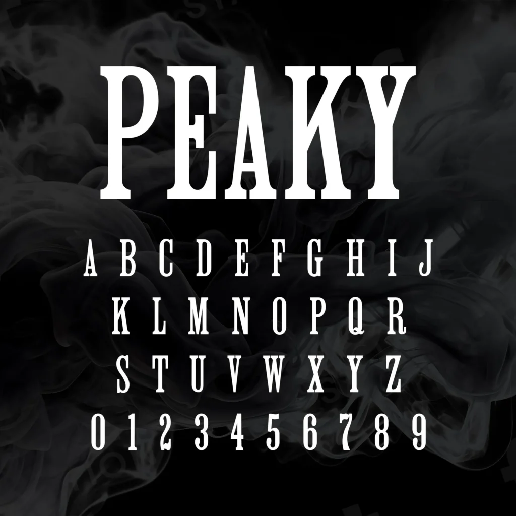 Peaky Blinders Font Instant Download 
