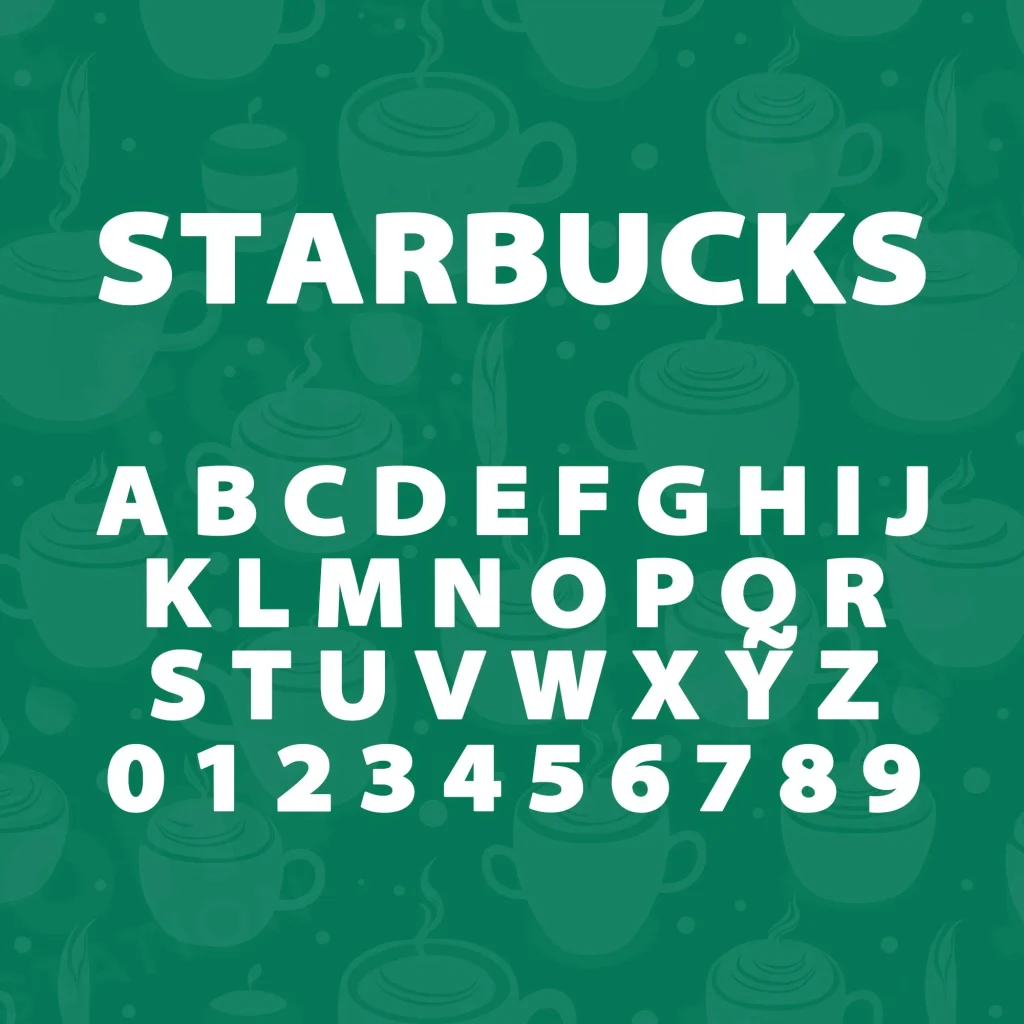 Starbucks Font Instant Download