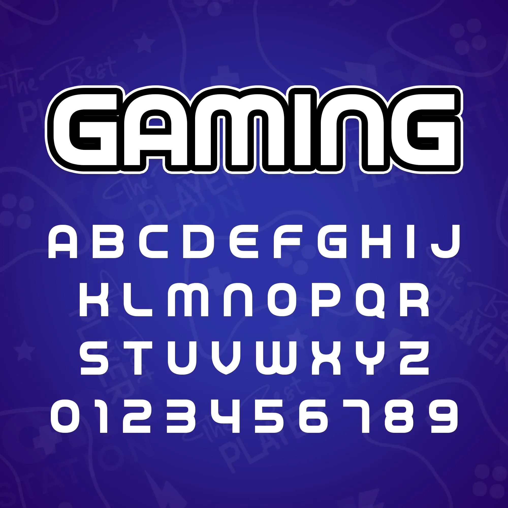 Modern Arcade Font Gaming Font Instant Download
