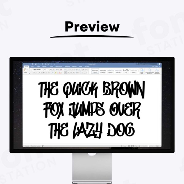 Graffiti Font - Instant Download